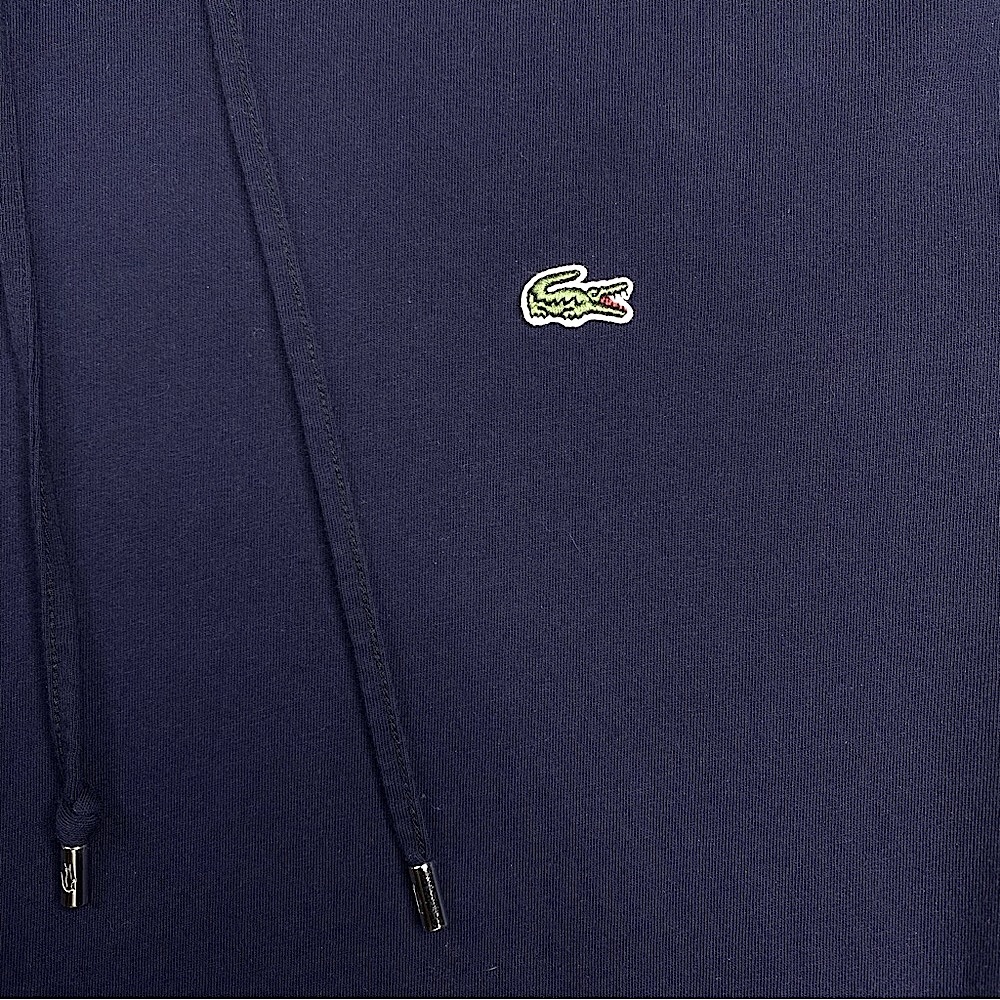 Lacoste Men's Long Sleeve Hooded Jersey Cotton Pullover T-Shirt Size (US•XL) FR6 - Picture 12 of 15